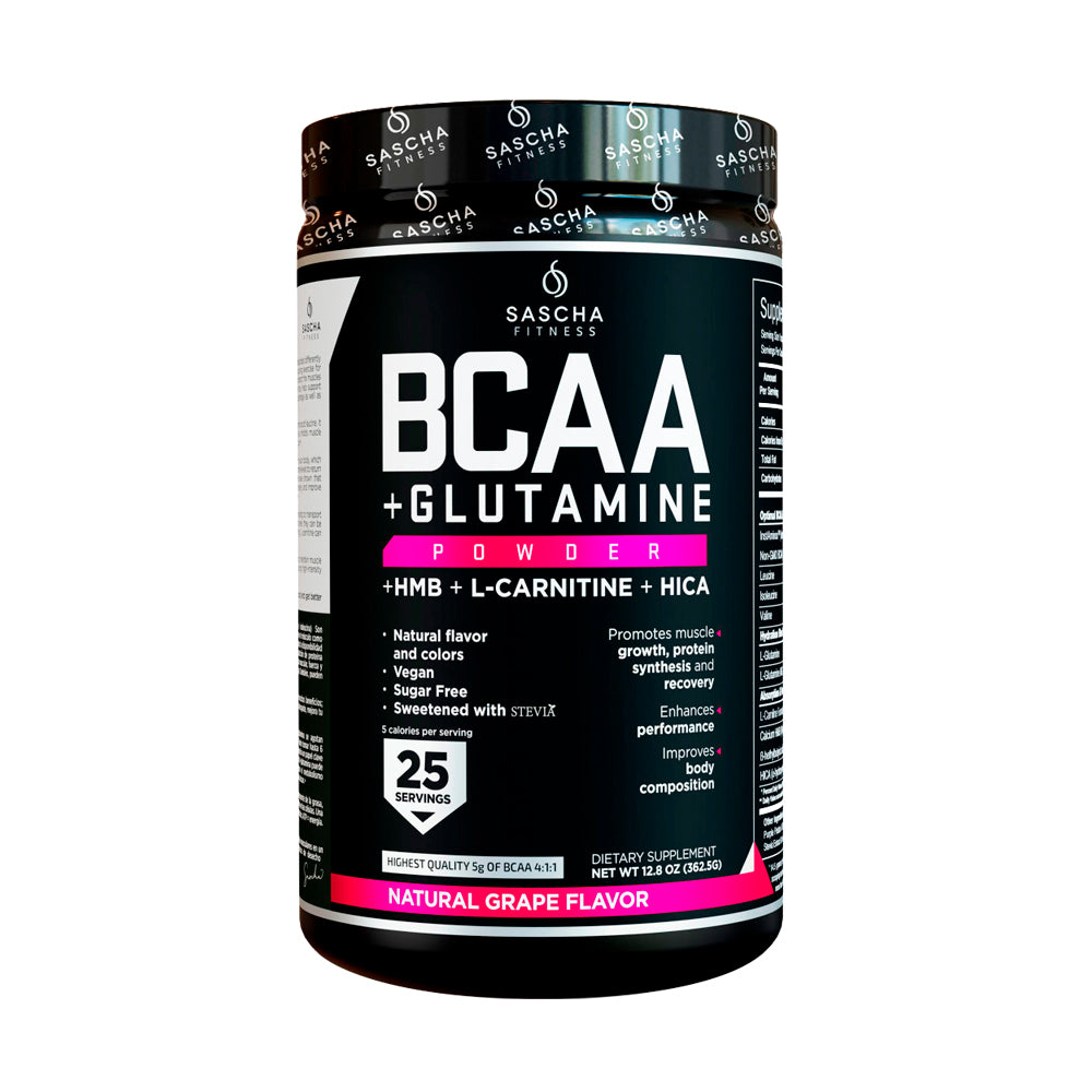 BCAA + glutamina uva 362,5g - Sascha Fitness