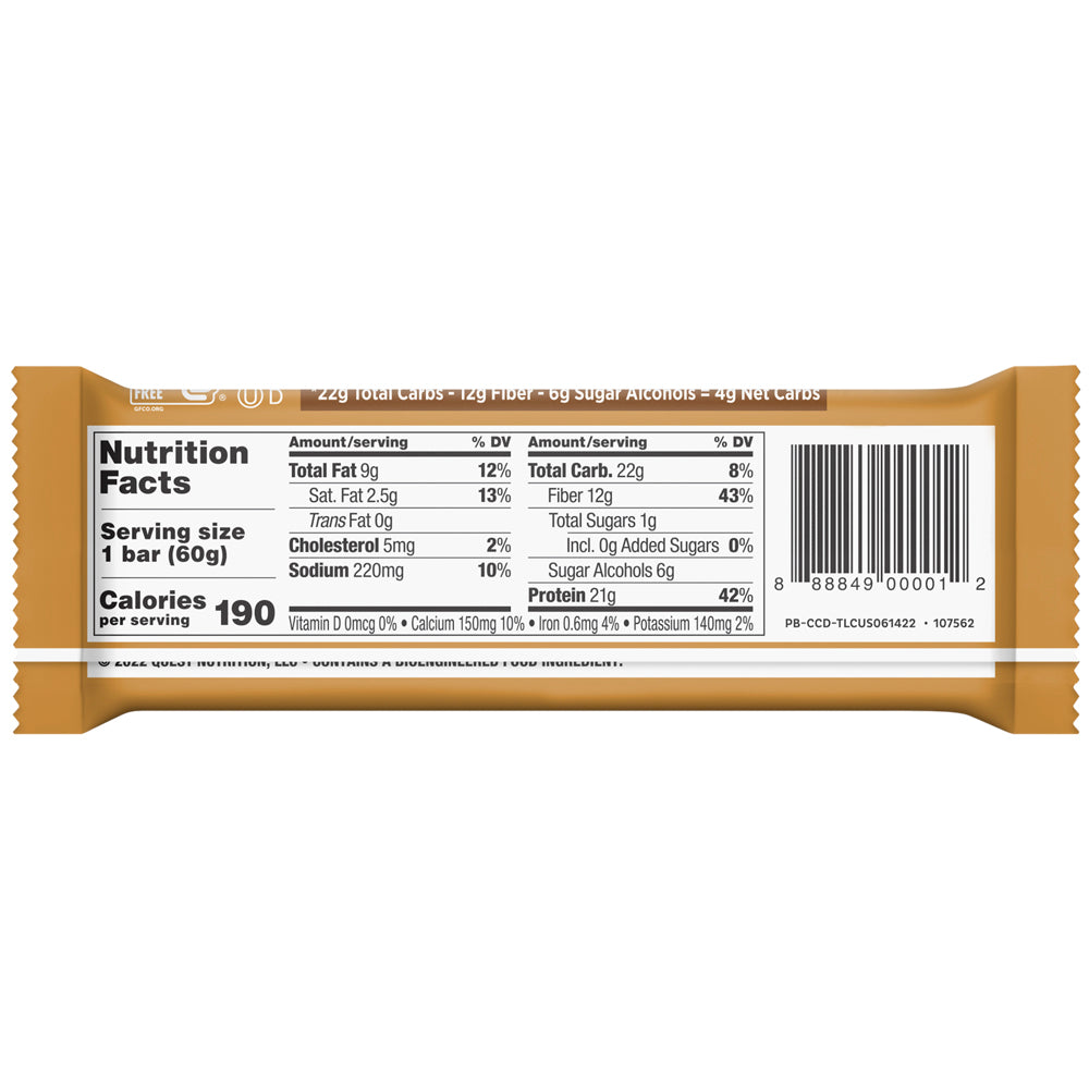 Barra proteica chocolate chip cookie - 60g - Quest