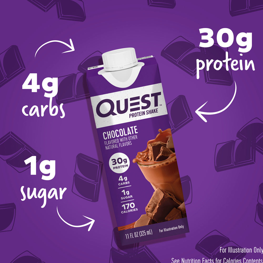 Protein shake chocolate 325ml - Quest