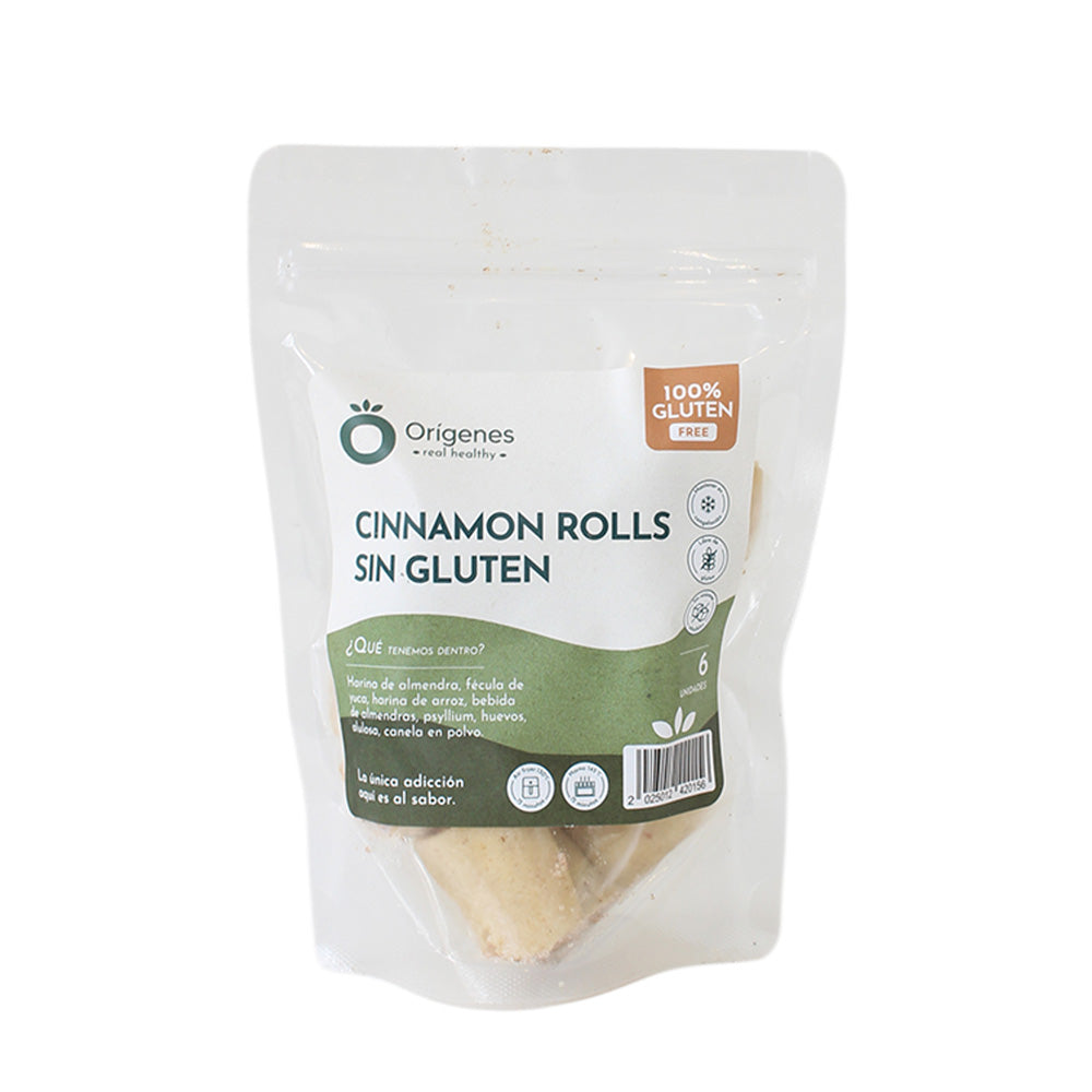 Rolls de canela sin gluten 6u - Orígenes