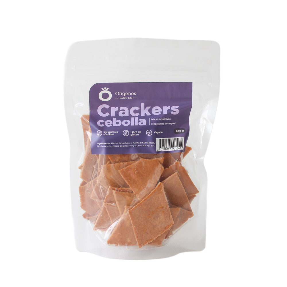 Crackers sin gluten cebolla 200g - Orígenes
