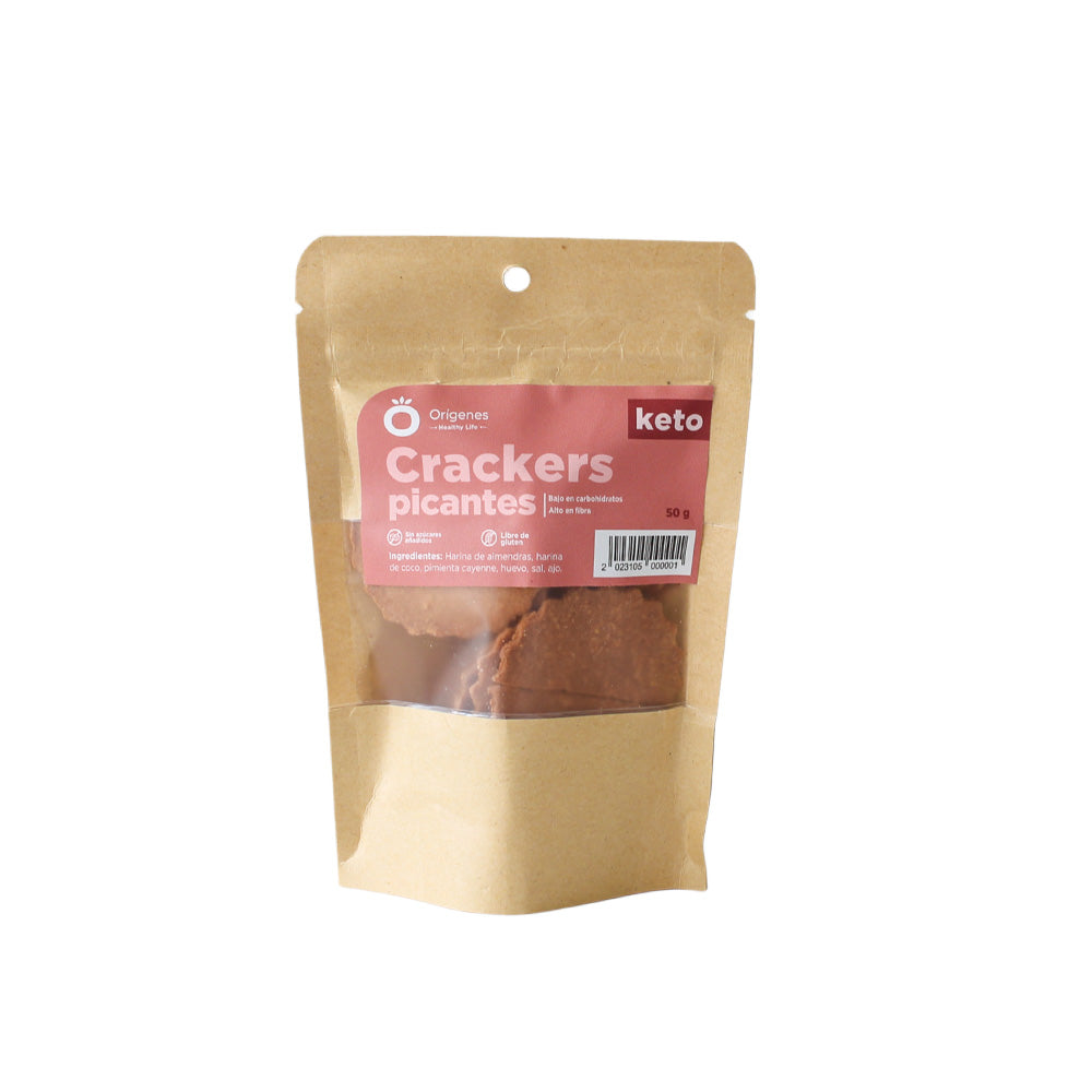 Cracker sin gluten picante 200g - Orígenes