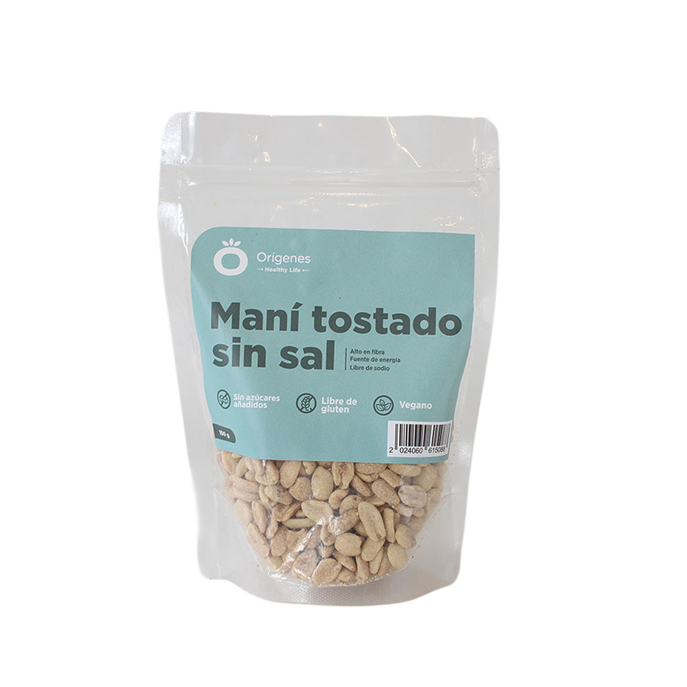 Maní tostado sin sal 50g - Orígenes