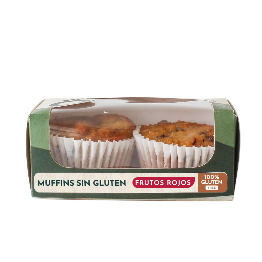 Muffin sin gluten frutos rojos 2u - Orígenes