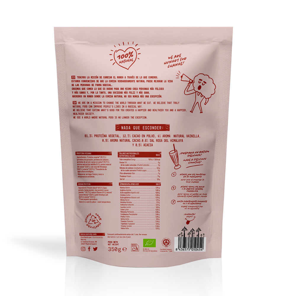 Proteína vegana chocolate 350g - Natruly