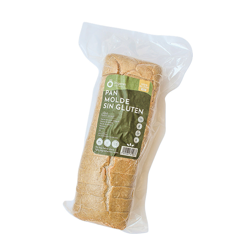Pan sin gluten molde rebanado 780g - Orígenes