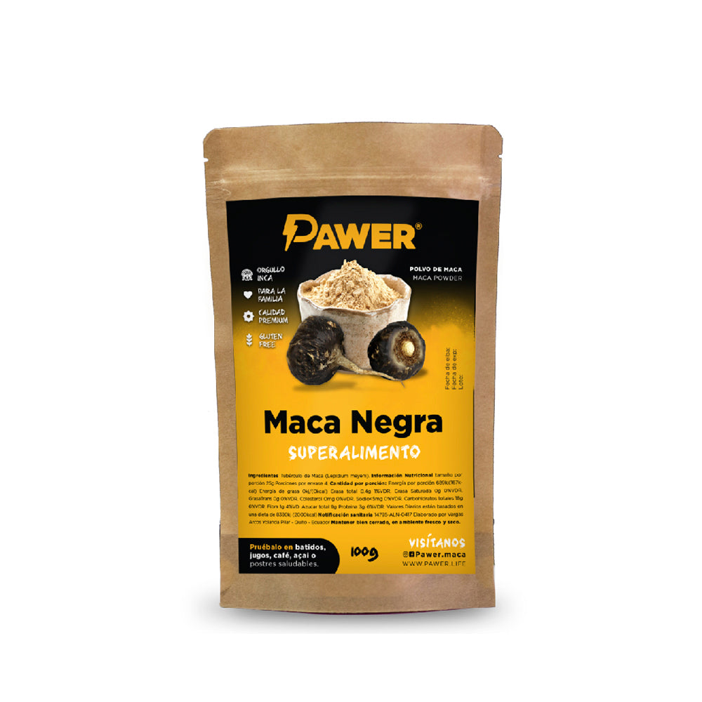 Maca negra 250g - Pawer