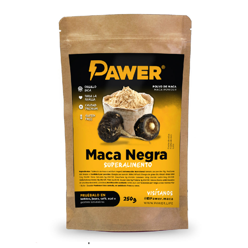 Maca negra 250g - Pawer