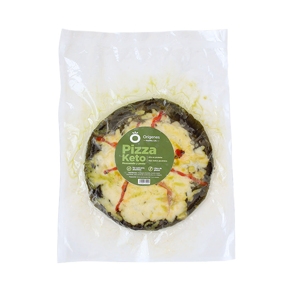 Pizza keto queso pesto - Orígenes