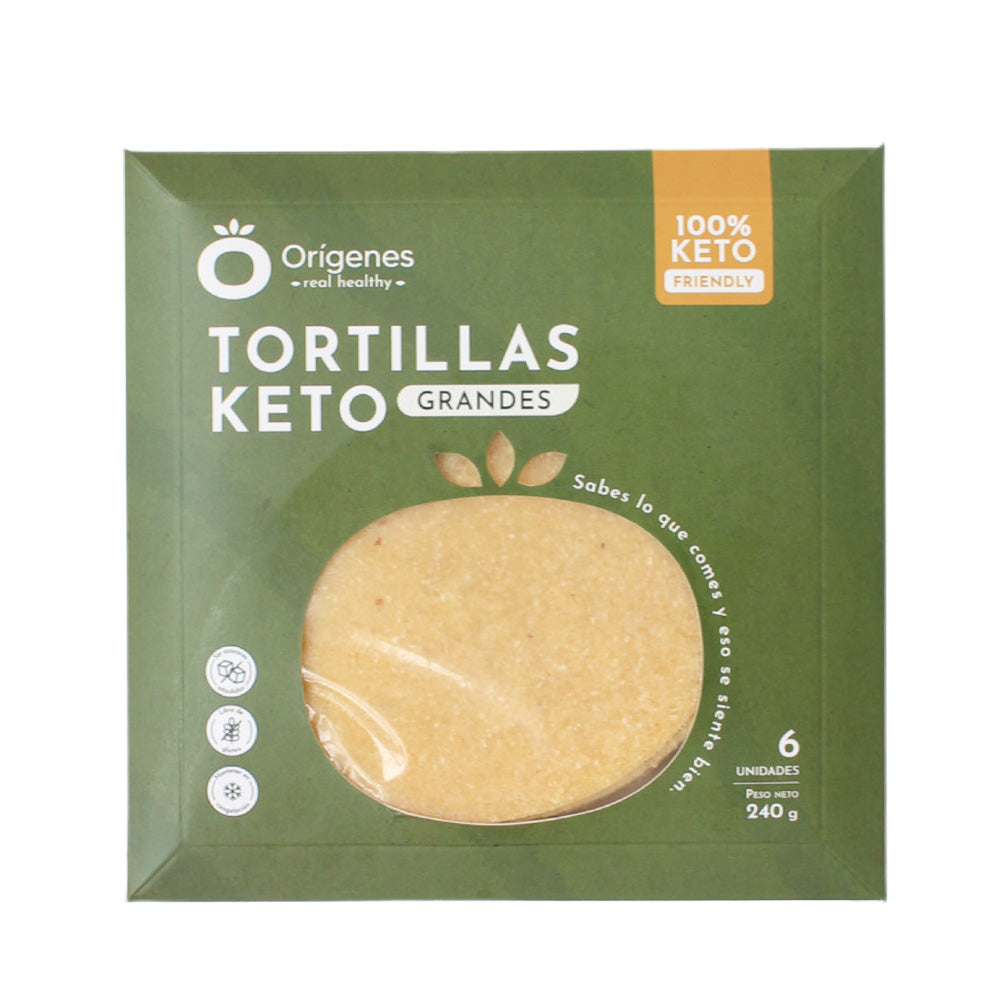 Tortillas keto grande 240g 6u - Orígenes