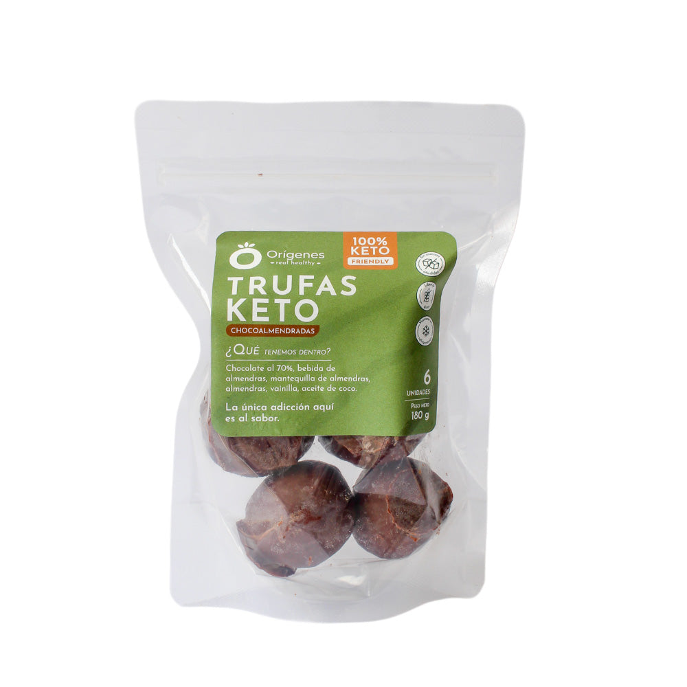 Trufas chocoalmendras 180g 6u - Orígenes