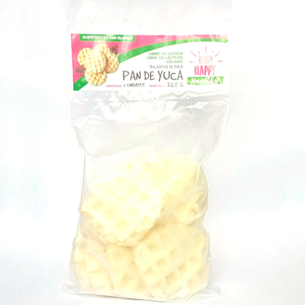 Pan de yuca vegano 8u waffle - Ready Happy