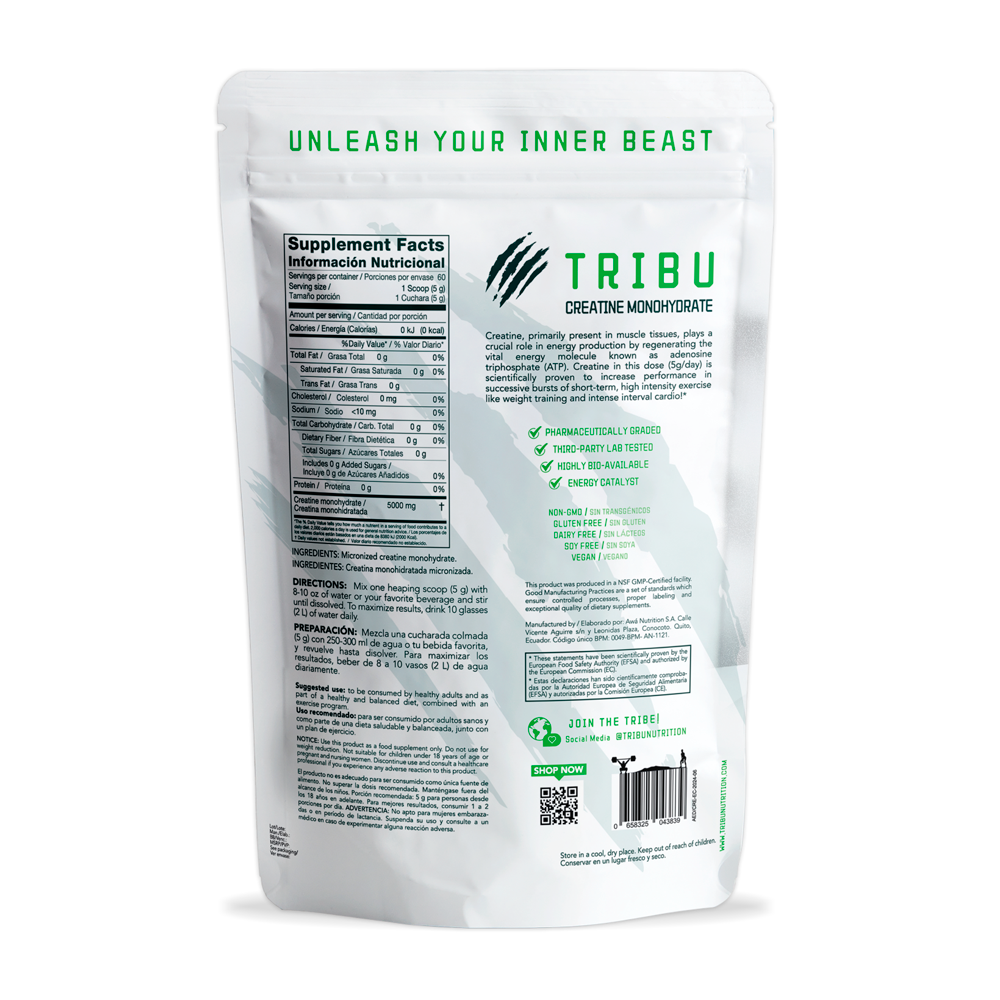Creatine monohydrate 300g - Tribu