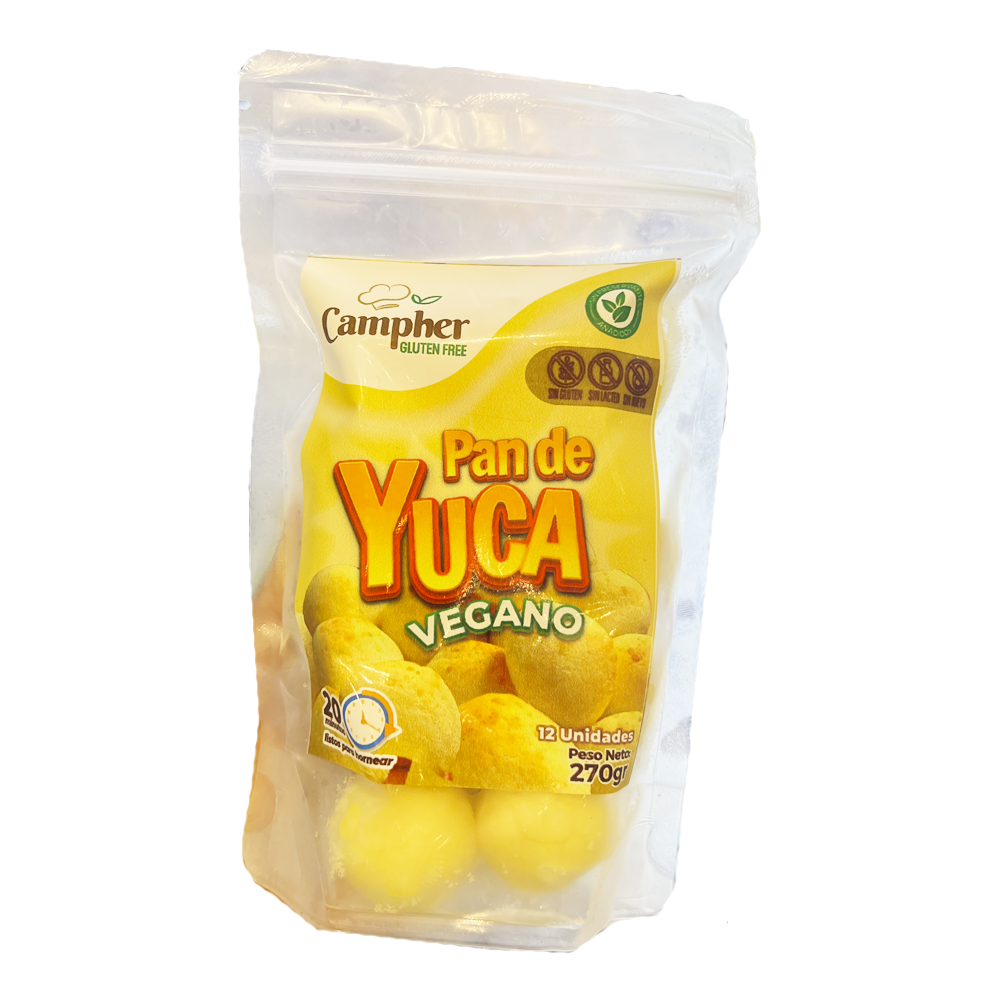 Pan de yuca vegano 12u - Campher