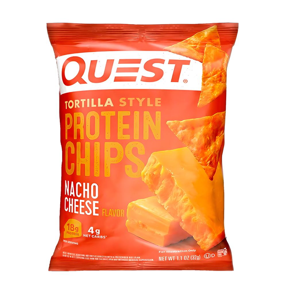 Tortillas nacho cheese 32g - Quest